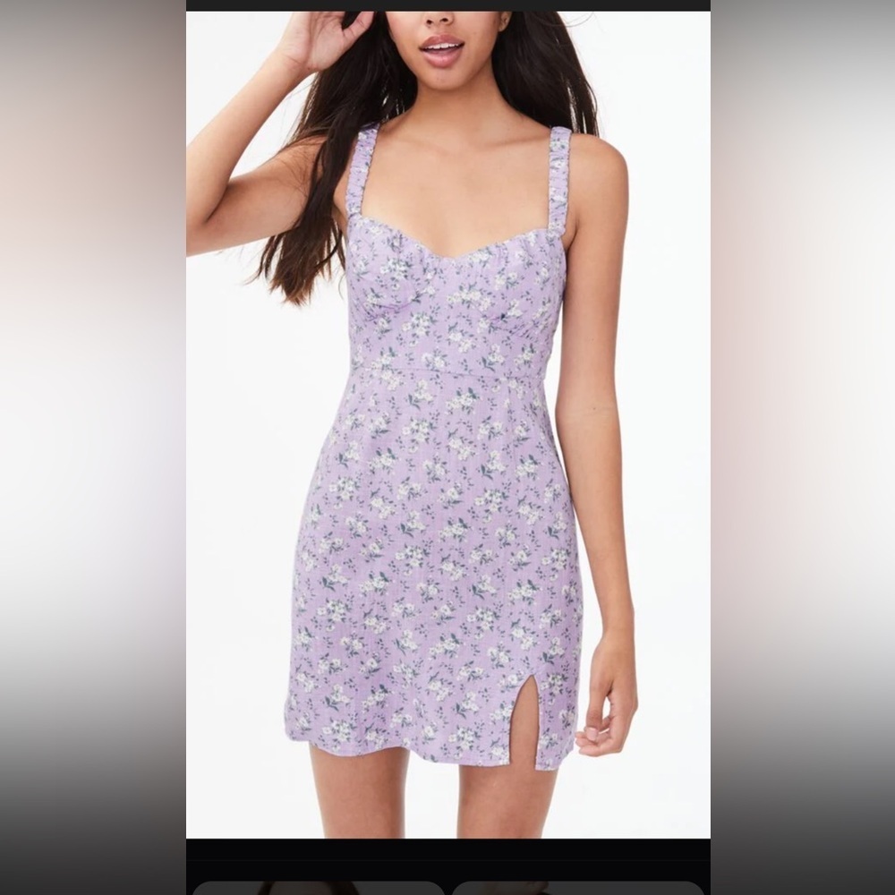 Aeropostale Lavender Floral Mini Dress
